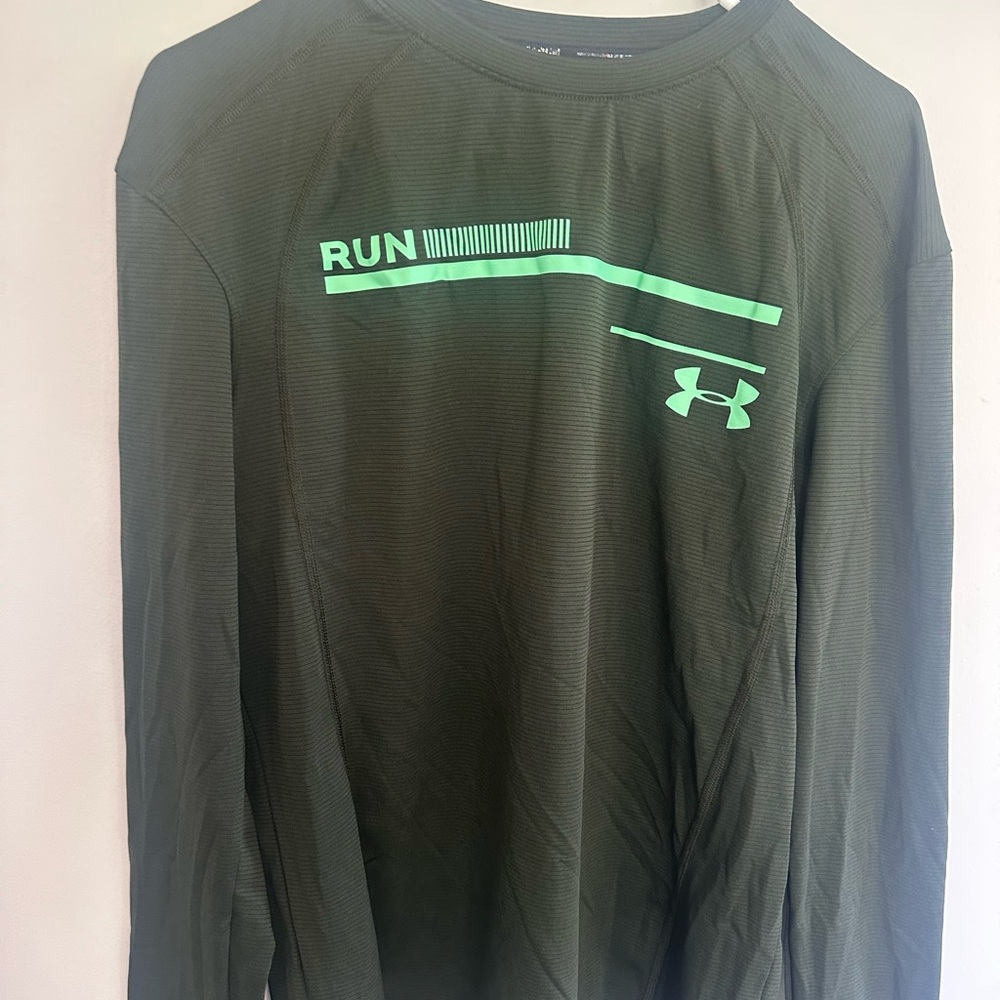 Under Armour Green Long Sleeve Performance Tee